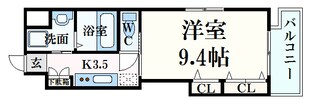 ノーブル縮景園の物件間取画像